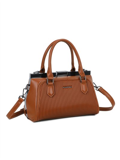 Bolso tote canalé cierre metálico 2