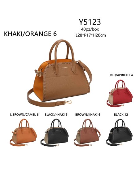 Bolso bowling pespuntes