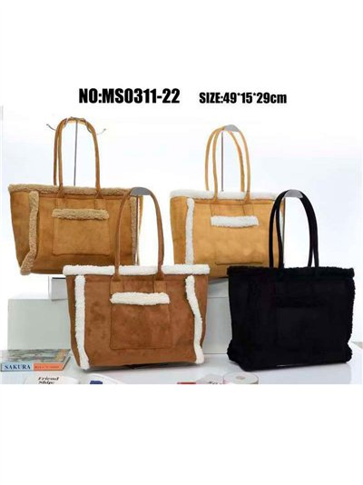 Bolso shopper borreguito