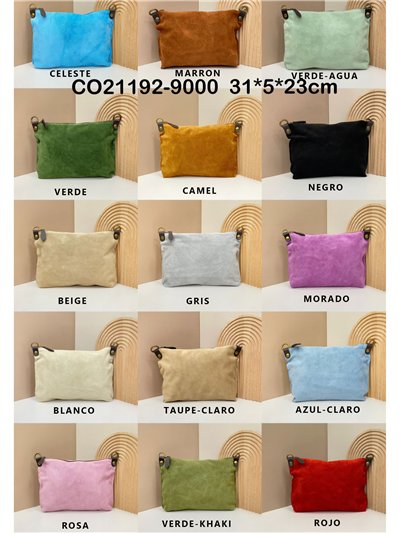 Bolso bandolera serraje