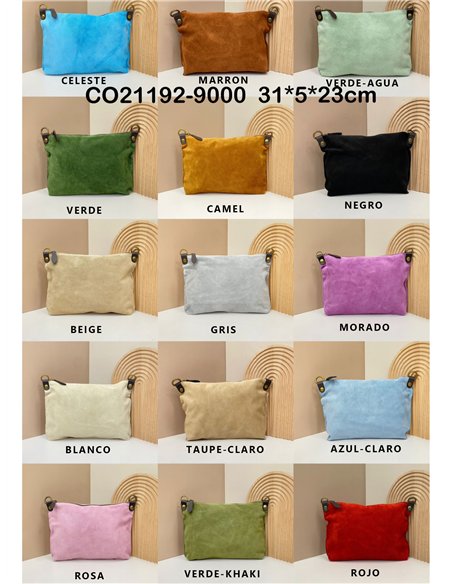 Bolso bandolera serraje