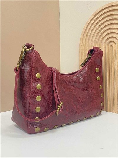 Bolso bandolera piel tachas 2