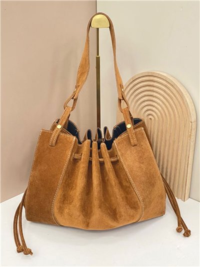 Bolso shopper serraje acordeón 2