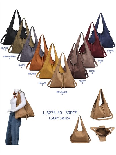 Bolso de hombro doble asas efecto ante