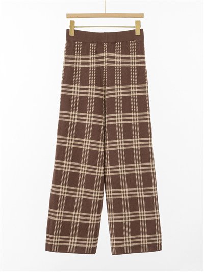 Pantalón punto cuadros