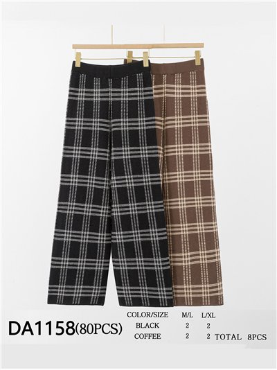 Pantalón punto cuadros 2