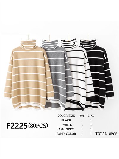 Jersey franjas cuello vuelto 2