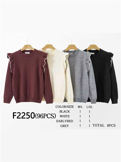 Jersey ribetes volantes 2