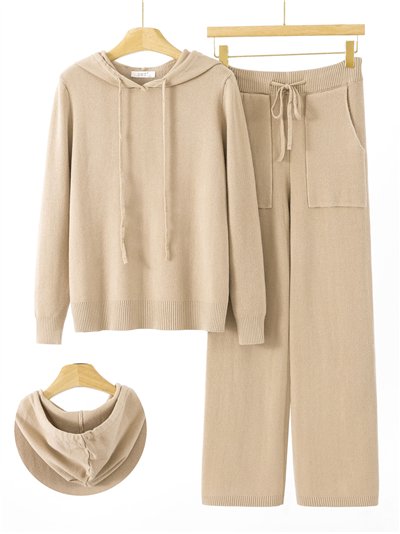 Conjunto Sudadera punto capucha + Pantalón