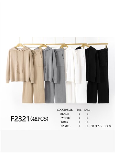 Conjunto Sudadera punto capucha + Pantalón 2