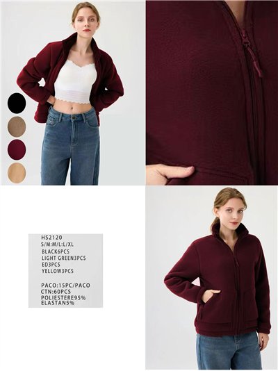 Sudadera polar borreguito cremallera 2