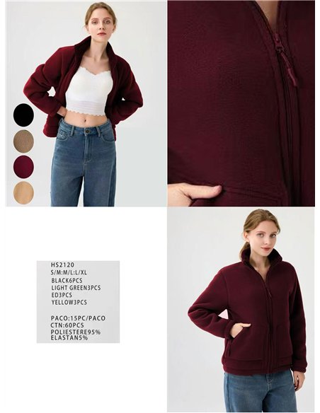 Sudadera polar borreguito cremallera