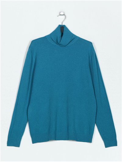 Jersey básico soft cuello vuelto