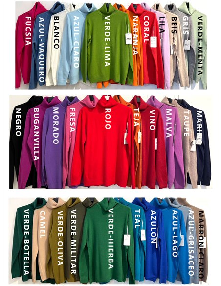 Jersey básico soft cuello vuelto