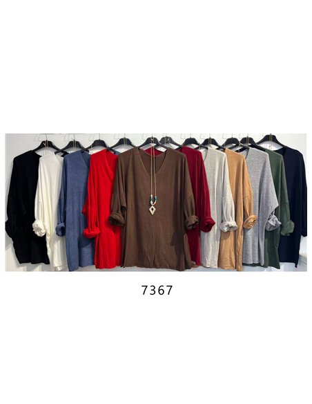 Jersey liso talla grande negro