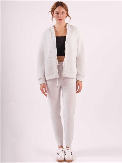 Conjunto Sudadera capucha cremallera afelpada + Pantalón jogger