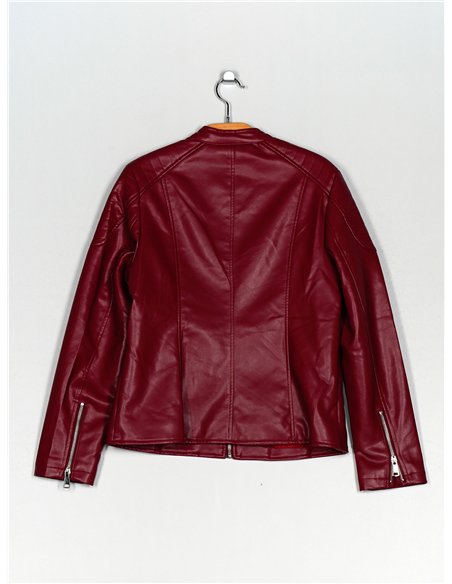 Chaqueta efecto piel pelo