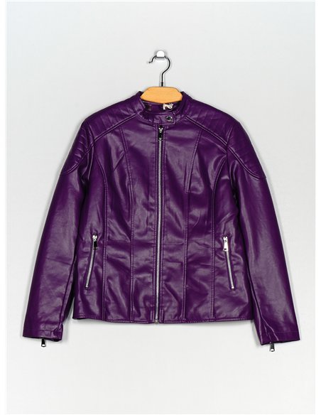 Faux leather jacket