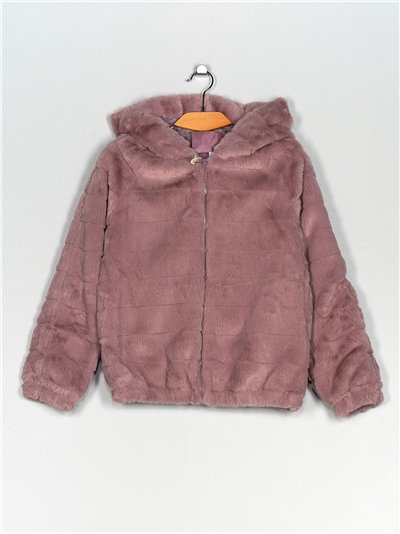 Chaqueta pelo capucha