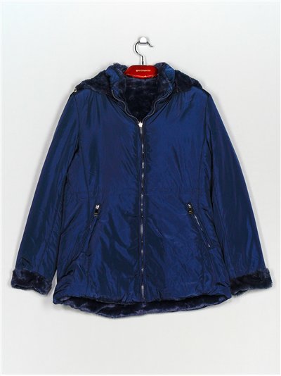 Parka reversible capucha