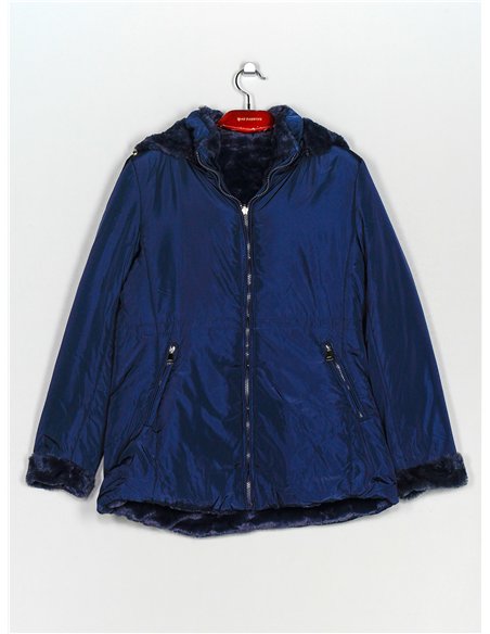 Parka reversible capucha