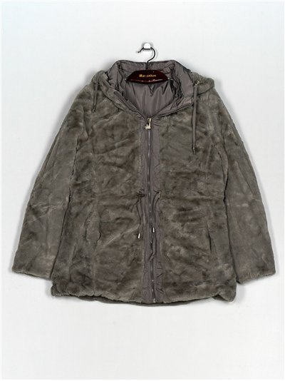 Parka reversible capucha 2