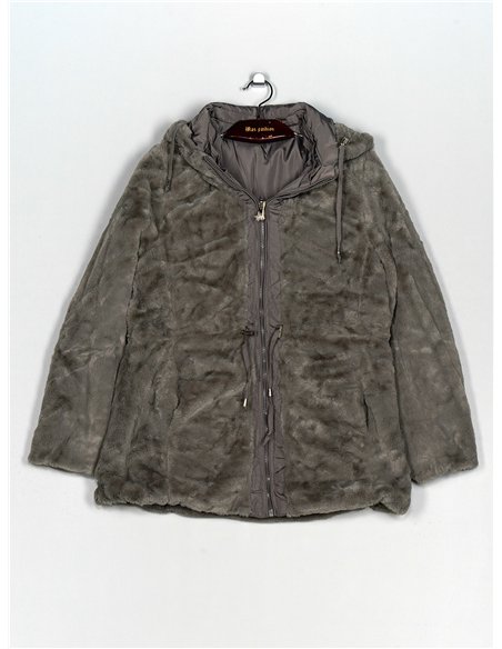 Parka reversible capucha