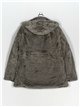 Parka reversible capucha