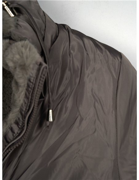 Parka reversible capucha
