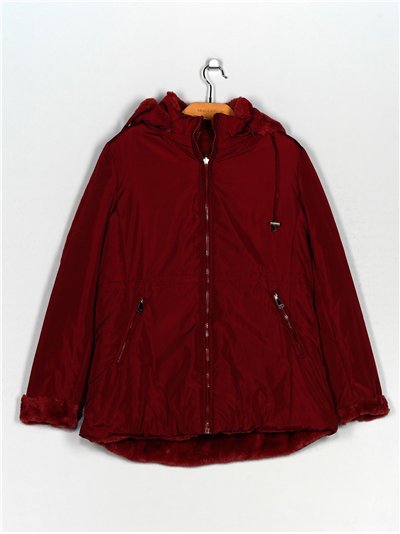 Parka reversible capucha