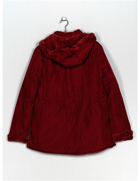 Parka reversible capucha