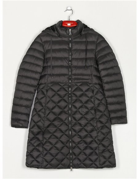 Anorak largo capucha