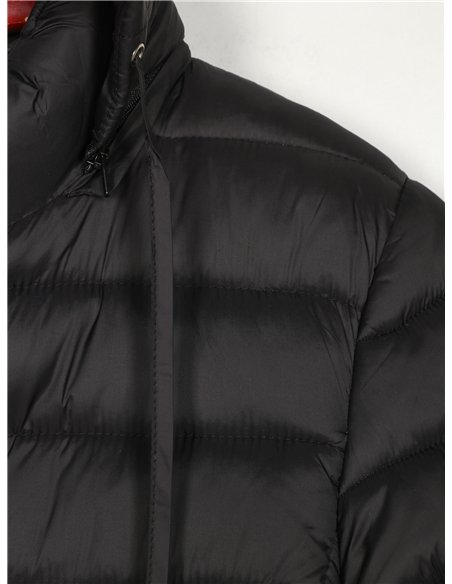 Anorak largo capucha