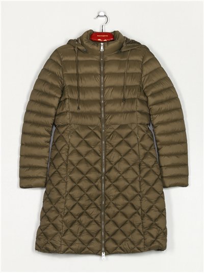 Anorak largo capucha