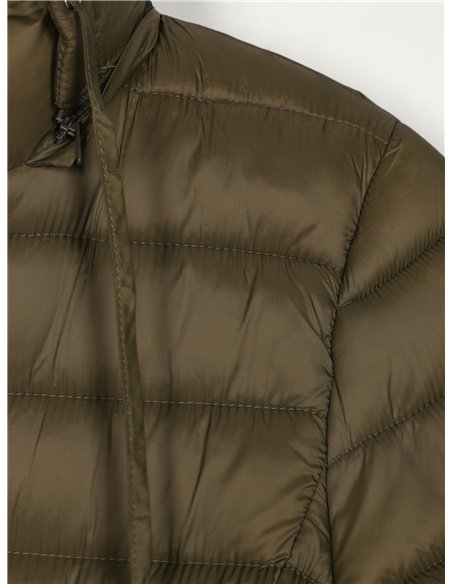 Anorak largo capucha