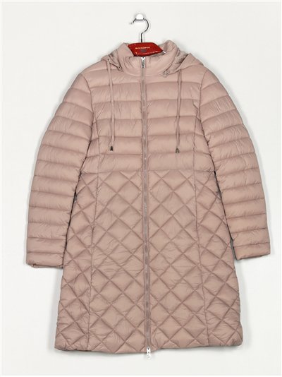 Anorak largo capucha