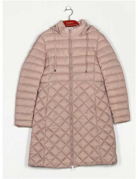 Anorak largo capucha