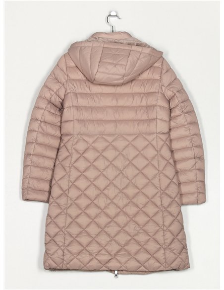 Anorak largo capucha