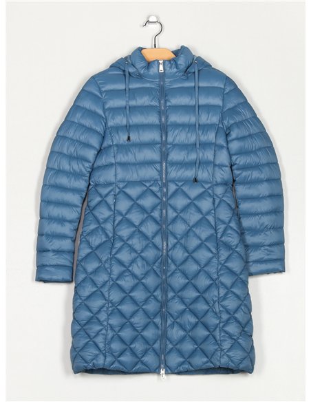 Anorak largo capucha