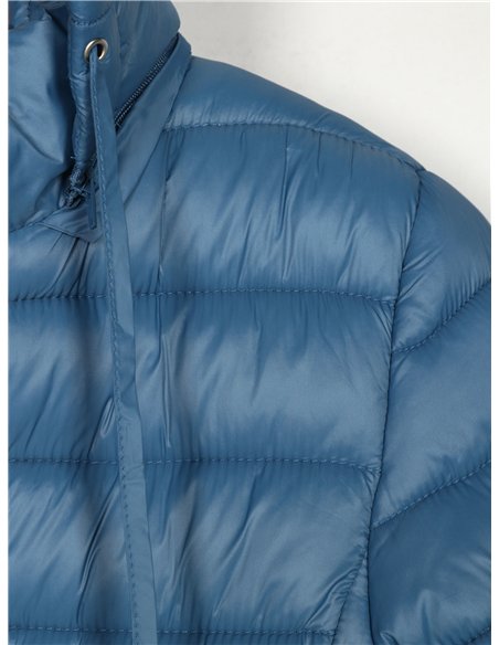 Anorak largo capucha