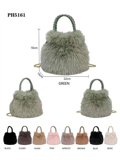 Mini bolso tote pelo asa trenzada