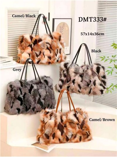 Bolso shopper maxi de pelo