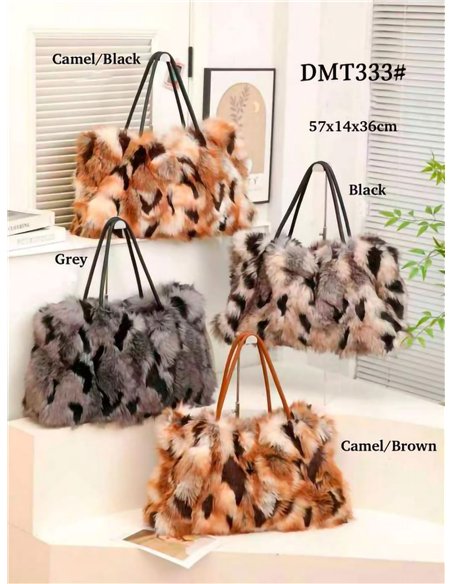 Bolso shopper maxi de pelo