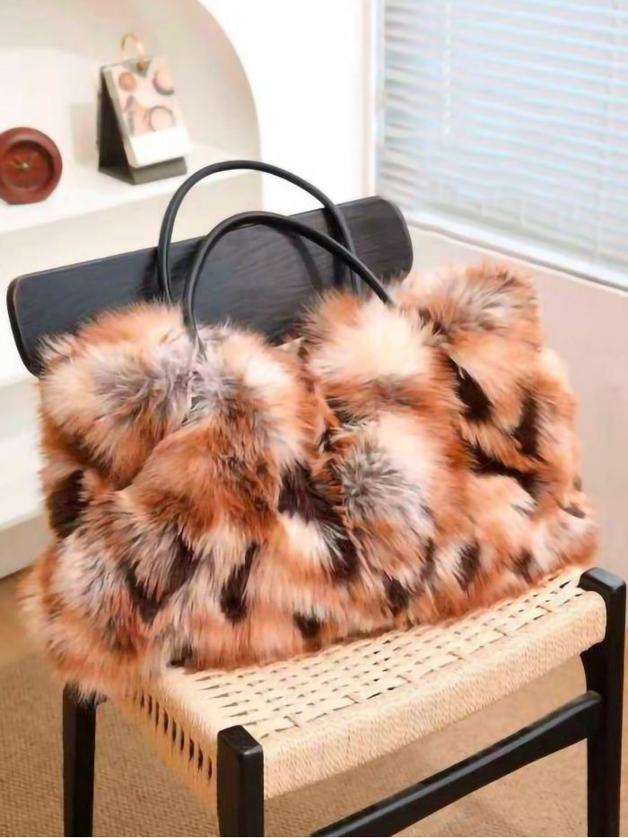 Bolso shopper maxi de pelo