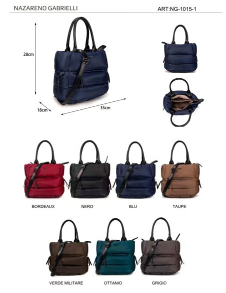 Bolso tote nylon acolchado