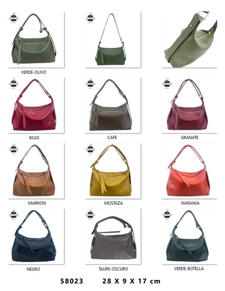 Minimal leather tote bag