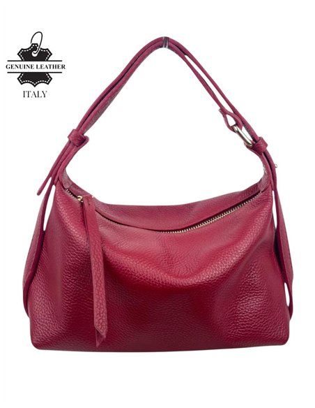 Minimal leather tote bag