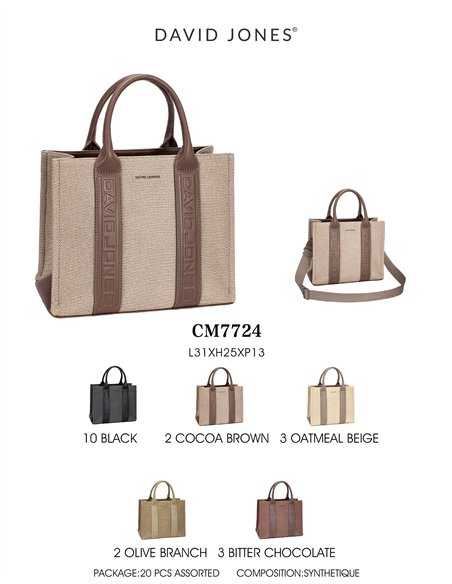 Bolso shopper canvas detalle asas