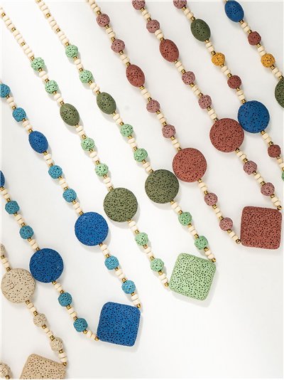 Collar abalorios geométricos 2