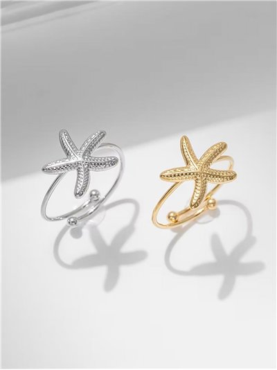 Anillo estrella de mar - Acero inoxidable